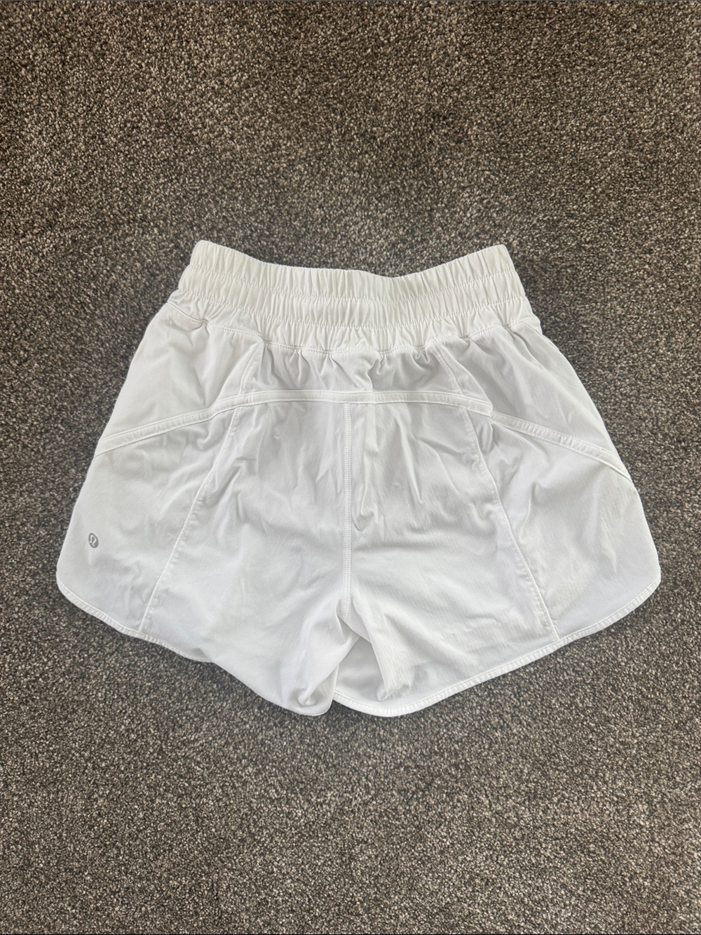 lululemon athletica White Smocked-Waist Athletic Shorts - Picture 3 of 7